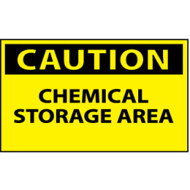 Machine Labels - Caution Chemical Storage Area C126AP
