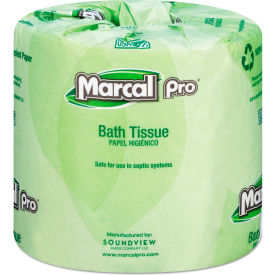 100 Recycled Bathroom Tissue Septic Safe 242 Sheets/Roll 48 Rolls/Case 3001