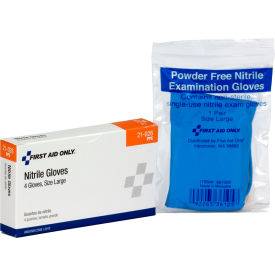 First Aid Only Nitrile Exam Gloves 4/Box 21-026-002