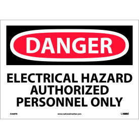 NMC D268PB OSHA Sign Danger Electrical Hazard Authorized Personnel Only 10