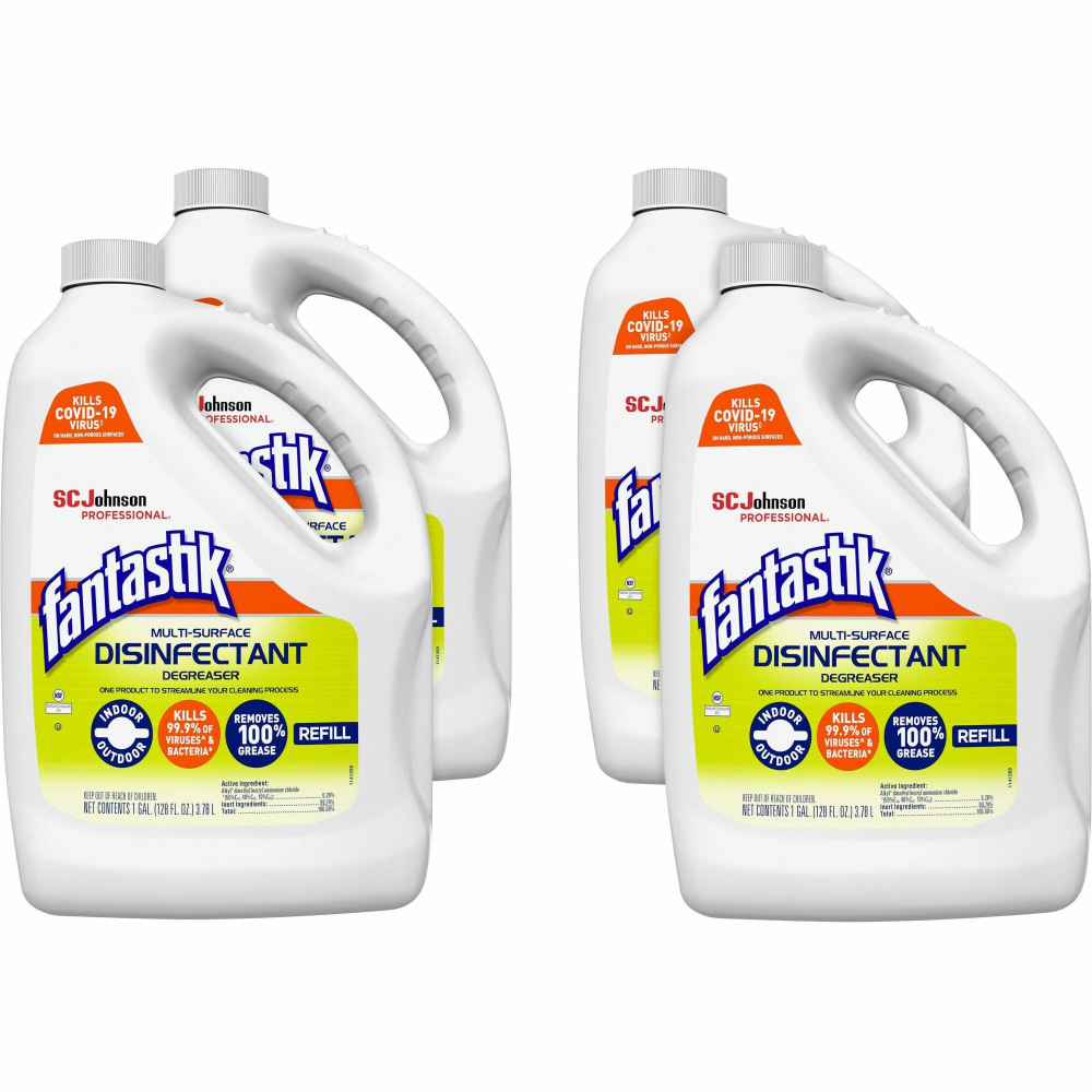 fantastik Disinfectant Degreaser, 128 fl oz (4 quart), Fresh Scent, Disinfectant, Case of 4 - 311930CT MPN:311930CT