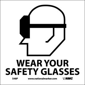 Graphic Facility Signs - Wear Your Safety Glasses - Vinyl 7x7 S48P