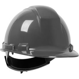 Whistler Cap Style Hard Hat HDPE Shell 4-Pt Textile Suspension Wheel Ratchet Adjustment Dark Gray 280-HP241R-14