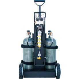 Air Systems 2-Cylinder MULTI-PAK™ Small Cylinder Rescue Cart 4500 PSI Hansen MP-4R MP-4R-Hansen