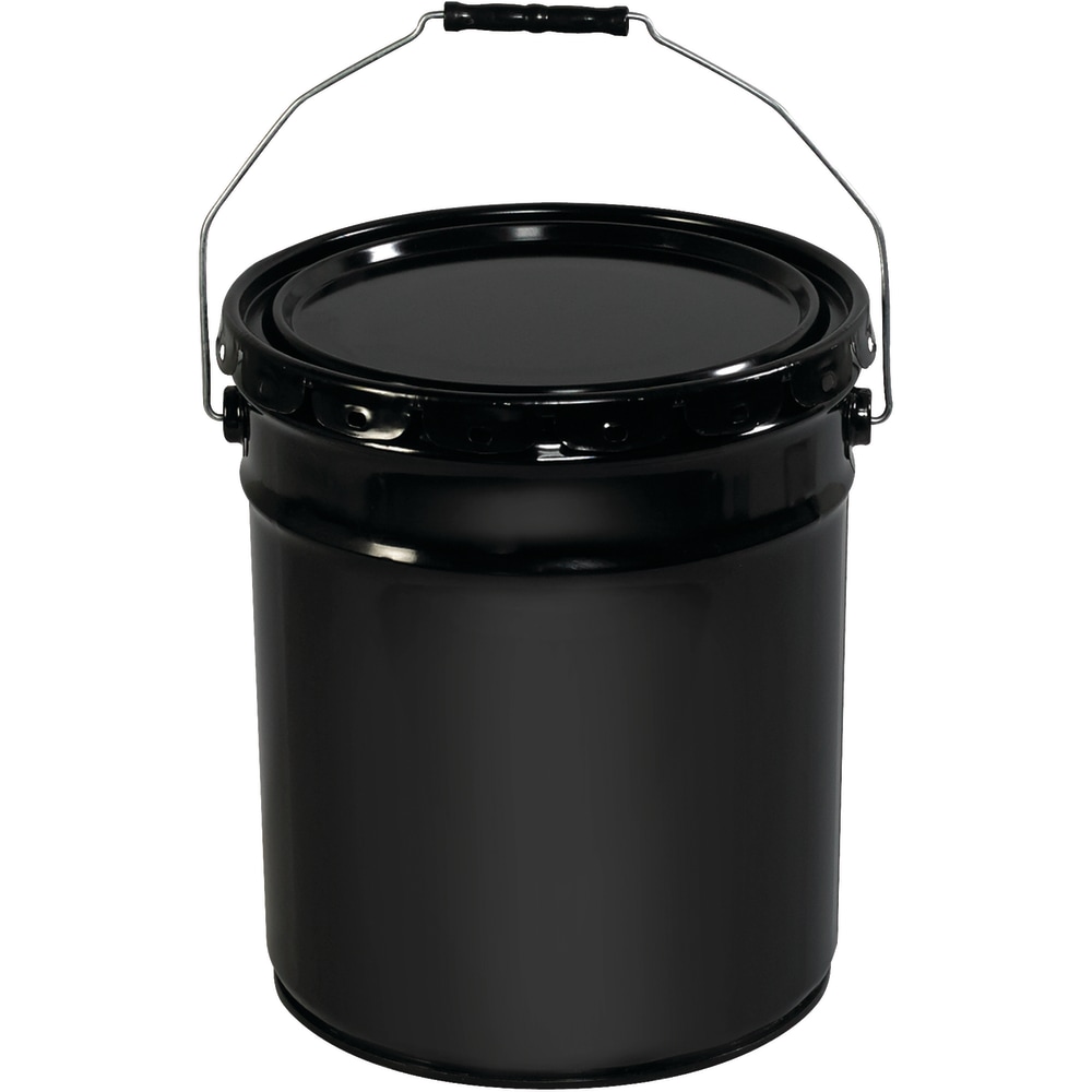 Partners Brand Metal Pail Shipper, Open Head With Handle, 5 Gallon, Black MPN:HAZ1078