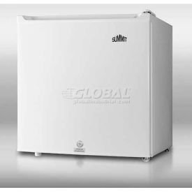 Summit Compact Refrigerator/Freezer White 1.7 Cubic Feet Capacity S19LWH