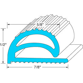 Allpoints 74-1000 Rubber Compression Door Gasket Strip - 7/8