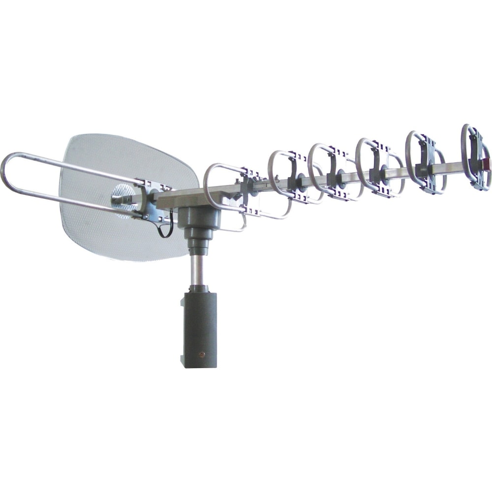 Naxa Y00-0840005008232 Antenna - Range - UHF, VHF, FM - 40 MHz to 230 MHz, 470 MHz to 862 MHz - 35 dB - HDTV Antenna, Television - Silver MPN:NAA-351