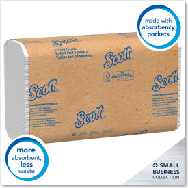Scott® Essential C-Fold Towels Convenience Pack 1-Ply White 200/Pack 9 Packs/Carton KCC03623