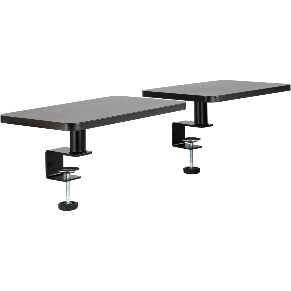 Allsop Ascend Metal/Wood Adjustable Monitor Stands, 5-3/4inH x 15inW x 9-1/4inD, Brown, Set Of 2 Stands MPN:32457