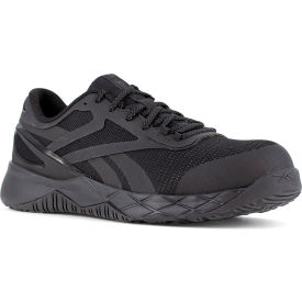 Reebok RB3315 Nanoflex TR Athletic Work Shoes Composite Toe Size 5.5W Black RB3315-W-05.5