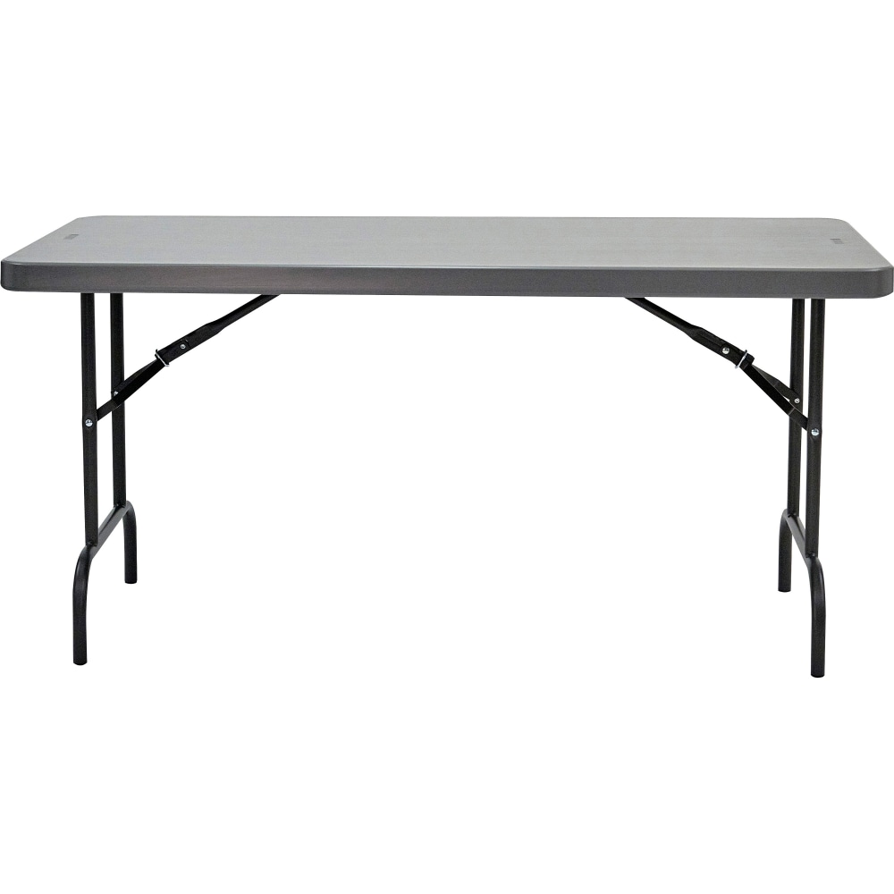 Iceberg IndestrucTable Commercial Folding Table, Charcoal MPN:65517