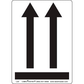 LabelMaster®L22 Black Arrows Up Air Label 3 1/4