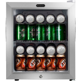 Whynter BR-062WS Beverage Refrigerator With Lock Stainless Steel 62 Can Capacity BR-062WS
