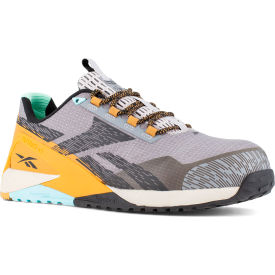 Reebok Nano X1 Adventure Athletic Work Shoes Composite Toe Size 14W Silver/Gray/Clay/Black RB3482-W-14.0