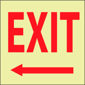 Glow Sign Rigid Plastic - Exit GL16R