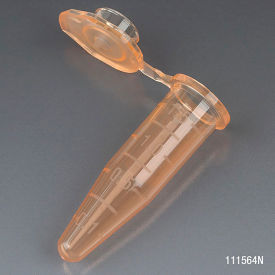 Microcentrifuge Tube 1.5mL Polypropylene Orange Stand-Up Zipbag MG 500/Pack 111564N
