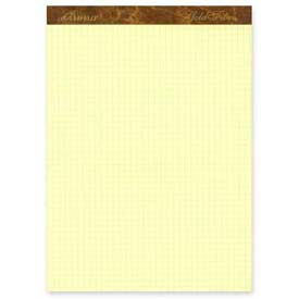 Ampad® Gold Fibre Canary Quadrille Pad (50) Canary Yellow 8.5 x 11 Sheets 22143