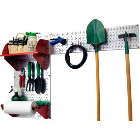 Wall Control Pegboard Garden Tool Board Organizer Galvanized Red 48