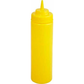 Winco PSW-32R Wide Mouth Squeeze Bottles 32 oz PSW-32R - Pkg Qty 6