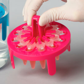 SP Bel-Art Microcentrifuge Tube Mini Floating Rack Vortexing Attachment 1.5-2.0ml Tubes Turquoise 187420125