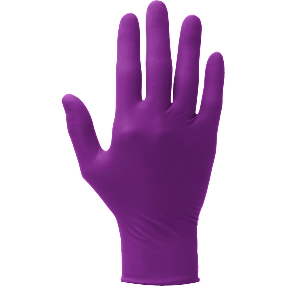 Disposable/Single Use Gloves; Primary Material: Nitrile ; Thickness (mil): 5.9 ; Grip Surface: Grain (Fingertips) ; Grade: Food ; Cuff Type: Regular ; Length (Inch): 9.5 MPN:62773 - Pkg Qty 100