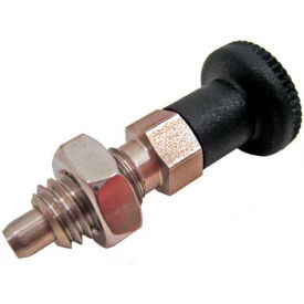 Indexing Plunger - Non Lock-Out Type Stainless Steel 1/2-13 Thread 717-6-1/2X13-BK-NI