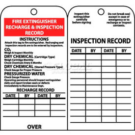 NMC RPT26 Tags Fire Extinguisher Recharge And Inspection Record 6