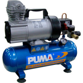 Puma PD1006 Portable Electric Air Compressor 0.75 HP 1.5 Gallon Hot Dog 1.36 CFM PD1006