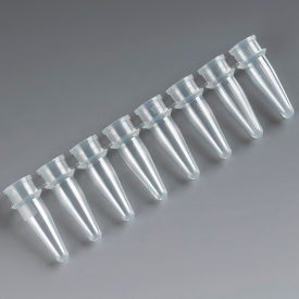 PCR Reaction Tube Strip 0.2mL Thin Wall Polypropylene Natural 125/Pack 110575N