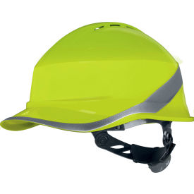 Delta Plus Diamond VI WIND Front Brim Safety Helmet Adjustable One-D Rotor Clamping System Yellow DIAM6WTRJAFL