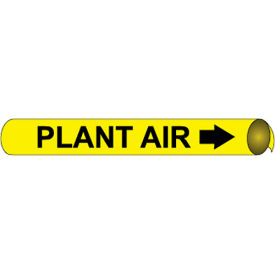 NMC™ Precoiled & Strap-On Pipe Marker Plant Air Fits 3-3/8