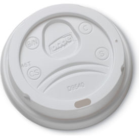 Dixie® Sip-Through Hot Cups Lids Fits 10 oz. Cups Plastic White 100/Pack DL9540