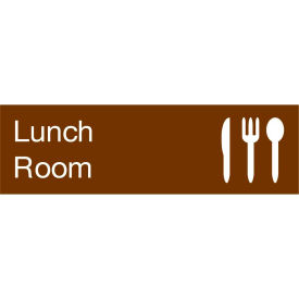 Engraved Sign - Lunch Room - Brown EN13BN