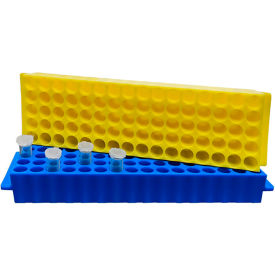 MTC™ Bio Fraction Collector Tube Rack For 1.5 ml/2 ml Tubes 80 Place Blue 5 Pack R1040-B