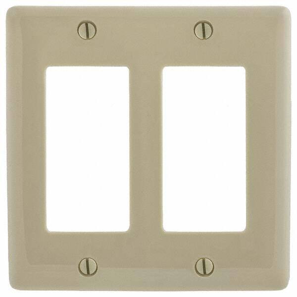 Wall Plates, Wall Plate Type: Outlet Wall Plates , Color: Ivory , Wall Plate Configuration: GFCI/Surge Receptacle , Material: Thermoplastic , Shape: Rectangle  MPN:P262I