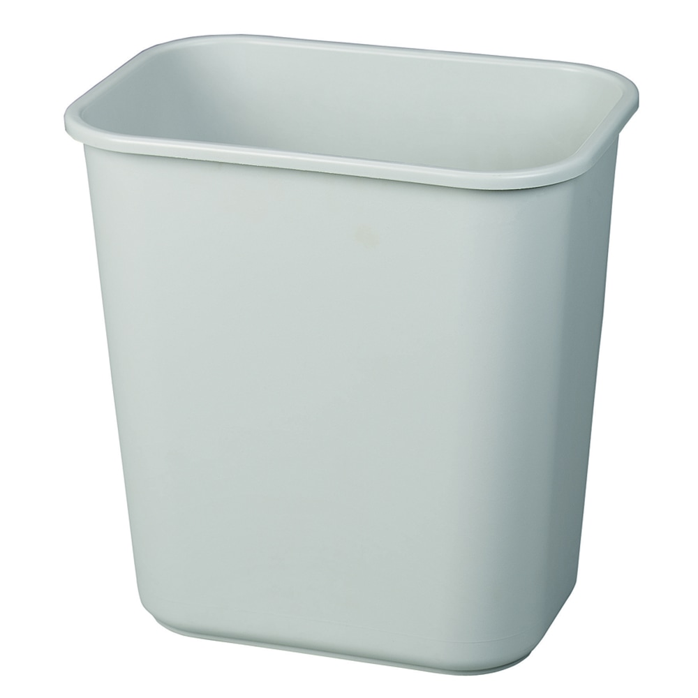 Rubbermaid Durable Rectangular Plastic Wastebasket, 7 Gallons, 15inH x 14-1/4inW x 10-1/4inD, Gray MPN:295600GY