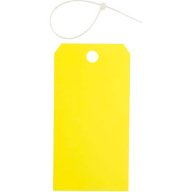 Brady® 65350 Blank Accident Prevention Tag No Grommet Yellow Polyester 3