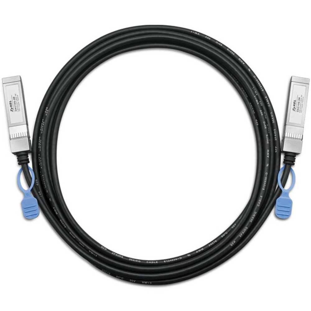 ZYXEL SFP+ Network Cable - 9.84 ft SFP+ Network Cable for Network Device - First End: 1 x SFP+ Network - Second End: 1 x SFP+ Network MPN:DAC10G-3M