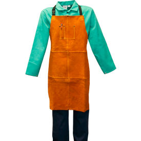 Stanco™ Gold Band® Leather Bib Apron 24