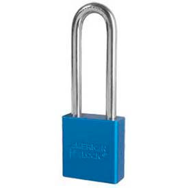American Lock® No. A1267BLU Solid Aluminum Rectangular Padlock - Blue A1267BLU - Pkg Qty 24