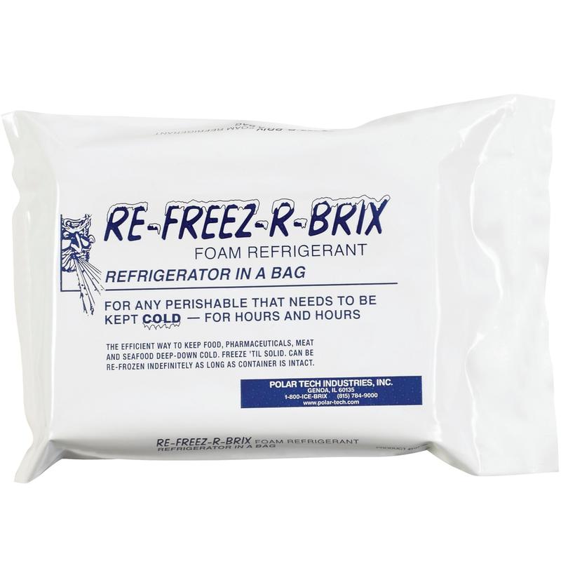 Re-Freez-R-Brix Cold Bricks, 7inH x 5inW x 1 1/2inD, White, Case Of 12 MPN:RB28