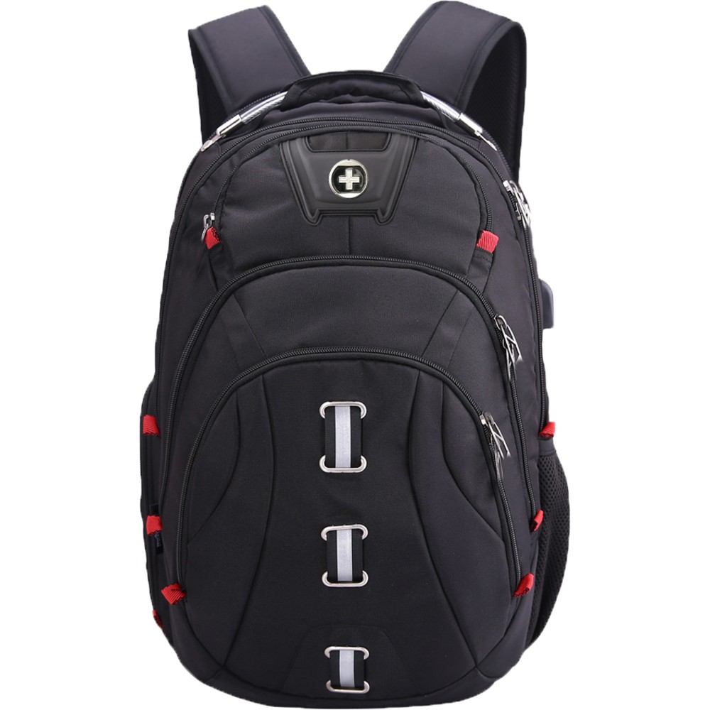 SwissDigital Pixel Business Backpack With 16.1in Laptop Pocket, Black MPN:SD-857