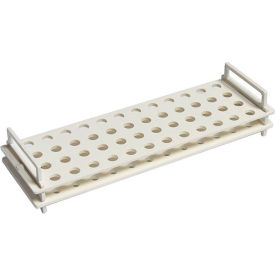 United Scientific™ Rack For Microcentrifuge Tubes PC 48 Places White Pack of 4 77705-A