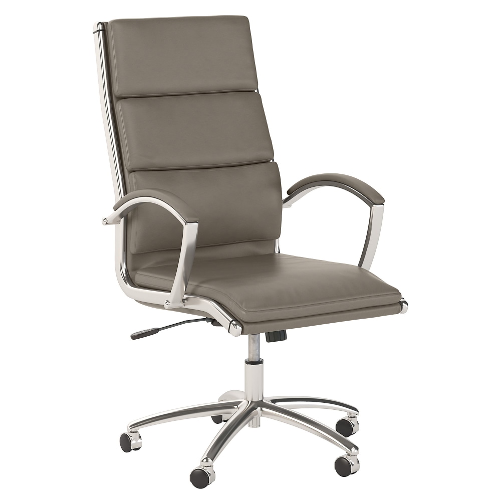 Bush Business Furniture Modelo Bonded Leather High-Back Office Chair, Wash Gray, Standard Delivery MPN:CH1701WGL-03