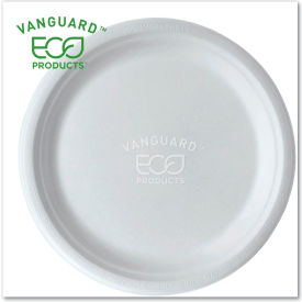 Eco-Products® Vanguard Renewable & Compostable Sugarcane Plates 10