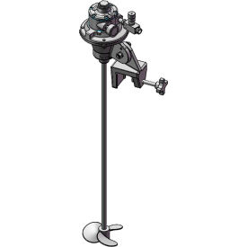 Brawn Direct Drive Mixer w/Clamp 1100 Quarts Cap. Air Motor .33 HP 4.5 Impeller Diameter SD33H40-1-CC-138-1P4.5-1