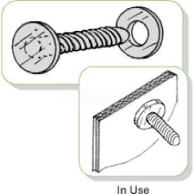 Push Lock Fastener & Washer 3/4