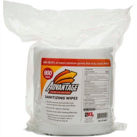 2XL Surface Safe Alcohol & Bleach Free Sanitizing Wipe Refill 900 Wipes/Roll 4/Case - 2XL-36 2XL-36
