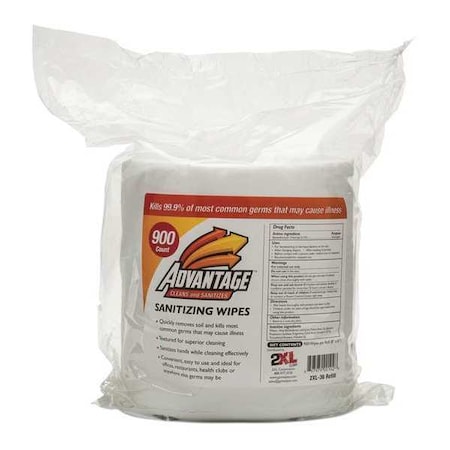 Advantage Sanitizing Wipes - 900ct Refill - 4 PK MPN:2XL-36